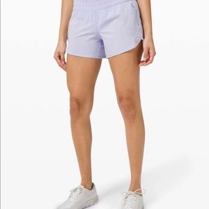 LULULEMON TRACKER SHORTS! Lilac size 6!